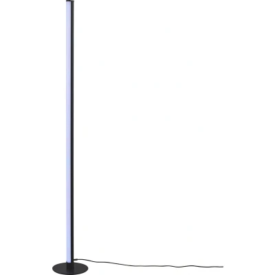 Afbeelding van REALITY TENDO Vloerlamp Staande lamp Zwart incl. 1x LED RGB 11W Dynamisch licht Geintegreerde dimmer Memory functie Afstandsbediening kleurwisselaar Sound bediening
