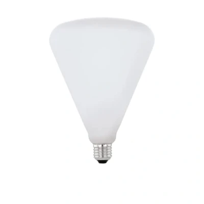 Afbeelding van EGLO LED lamp E27 dimbaar, conische Edison gloeilamp Big Size, 4,5 Watt (40w equivalent), 470 Lumen, lichtbron extra groot, warm wit, opaal glas, 2700 Kelvin, R140, Ø 14 cm