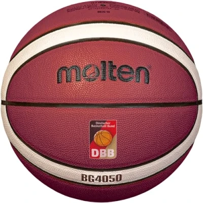 Afbeelding van Molten Basketbal B7G4050 DBB, TOP speelbal, premium synthetisch leer, 12 velden, maat 7