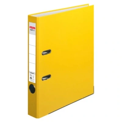 Afbeelding van Herlitz 5451307 ordner maX.file protect A4, 5 cm met insteeklabel A4 geel