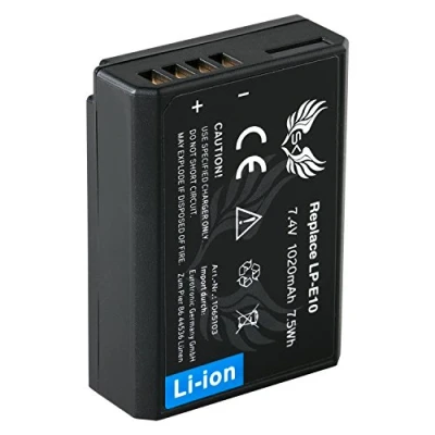 Afbeelding van SK accu Canon LP E10 1020 mAh voor EOS 1100D 1200D 1300D 2000D 4000D / Rebel T3 T5 T6 Kiss X50 X70