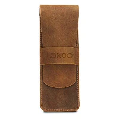 Afbeelding van Londo Lederen Etui Pencil Pouch (Camel)