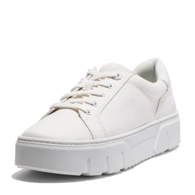 Afbeelding van LAUREL COURT LOW LACE UP SNEAKER WHITE CANVAS
