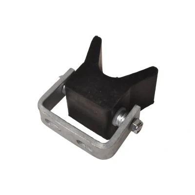 Afbeelding van Aanhangwagendirect Vangmuil op steun zwart 105x100 mm