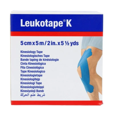 Afbeelding van Leukoplast Leukotape K Kinesiotape Blauw 5cmx5m