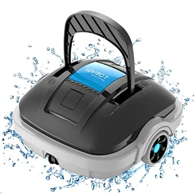 Afbeelding van Wybot batterij zwembadrobot, 100 minuten autonome zwembadstofzuiger, automatisch parkeren, twee waterinlaten, automatische zwembadreiniger voor zwembaden onder de 80 vierkante meter