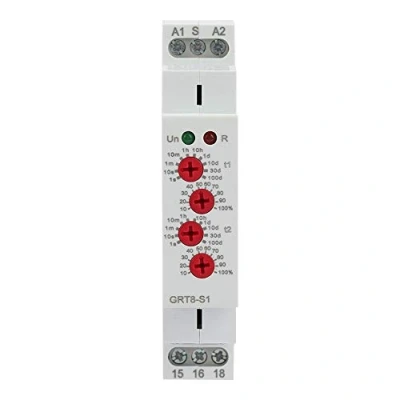 Afbeelding van GRT8 S1 Mini Asymmetric Cycle Timer AAN/UIT herhalingscyclusrelais AC/DC12 240V met zeer groot vertragingsbereik