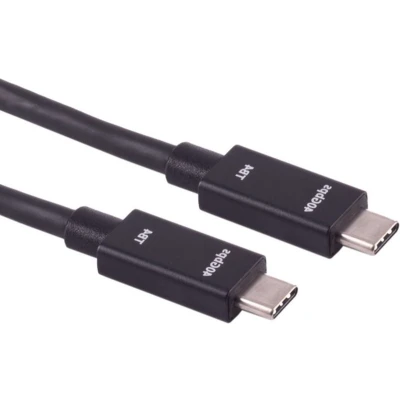 Afbeelding van UltraFlex USB C naar kabel USB4 (tot 40 Gbit/s) PD tot 100W video 8K 60Hz / zwart 0,50 meter