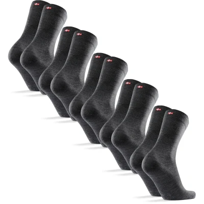 Afbeelding van DANISH ENDURANCE Merinowol Sokken Warme voor Dames &amp; Heren 5 paar Grijs 35 38