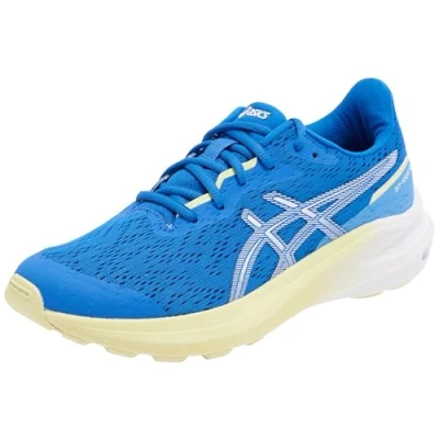 Afbeelding van Asics GT 1000 13 Unisex Hardloopschoenen voor op de weg kinderen, Maat: 32.5, Illusion blue/white Textiel/ synthetisch