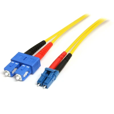 Afbeelding van StarTech.com 4 m single mode duplex glasvezelpatchkabel LC SC
