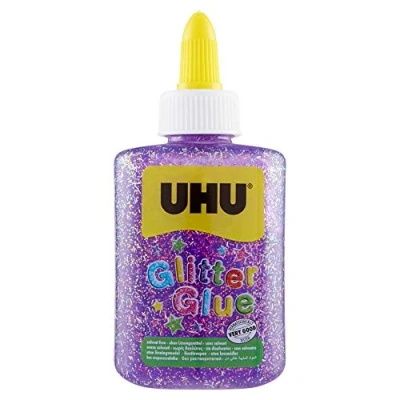 Afbeelding van UHU Glitter kleeffles, 88,5 ml violet