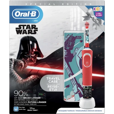 Afbeelding van Oral B Kids Oplaadbare Elektrische Tandenborstel 1 Handvat Met Star Wars Voor Kinderen Vanaf 3 Jaar