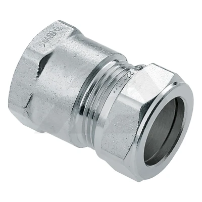 Afbeelding van Bonfix schroefbus 22 mm knel x 1&quot; bi.dr. vertind