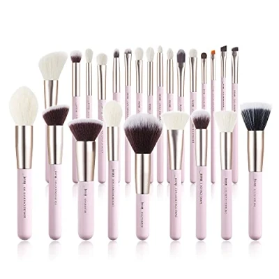 Afbeelding van Jessup 25 stuks professionele make upkwasten Voor cosmetica, foundation, rouge, lippenstift Synthetische borstelharen vergelijkbaar met de natuurlijke T290