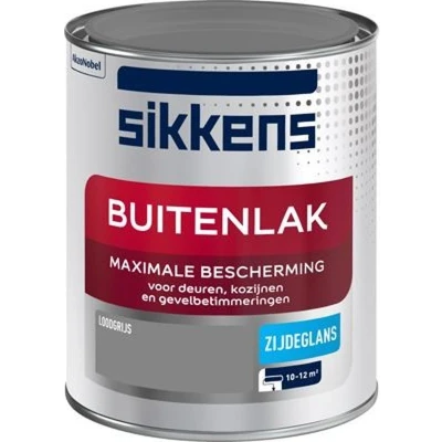 Afbeelding van sikkens buitenlak zijdeglans loodgrijs 0.75 ltr
