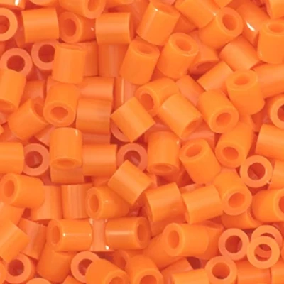 Afbeelding van Vaessen Creative 5009 005 strijkkralen, oranje, 1100 stuks, steekkralen voor het knutselen met kinderen, doe zelf vormgeven van sieraden, decoratie, versieringen en andere knutselideeën