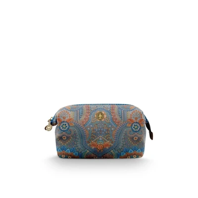 Afbeelding van Pip Studio Cooper Make up Tasje Dames Toilettas Jabali Blauw 22.5x9.5x15cm