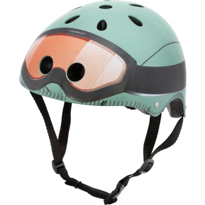 Afbeelding van Mini Hornit Lids Fietshelm voor Kinderen met LED achterlicht Military (M)