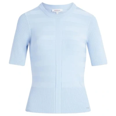 Afbeelding van Morgan Tshirt print, Dames, Maat: Large, Bleu ciel