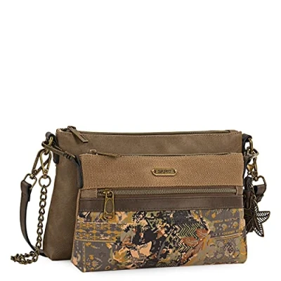 Afbeelding van SKPAT Tassen Dames Stijlvolle Crossbody Bag en Tas Elegante Handtassen Bag, Bruine