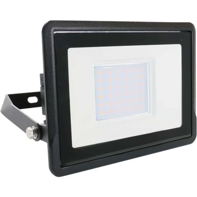 Afbeelding van V TAC VT 138 Zwarte LED Schijnwerper Samsung IP65 30W 2340 Lumen 6500K 5 Jaar