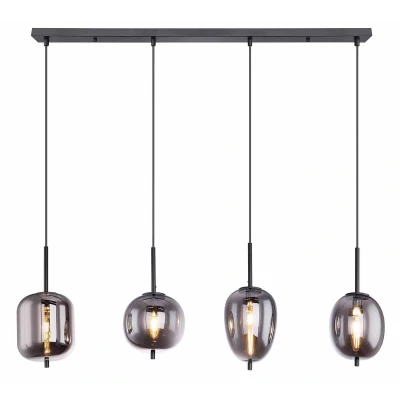 Afbeelding van Globo hanglamp Blacky zwart metaal 15345 4