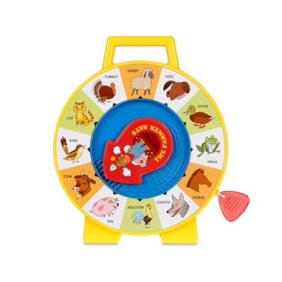 Afbeelding van Fisher Price Classics 2070 See &#039;n Say Farmer Says Toy, Educational and Interactive Sounds Learning Games, Classic Toy with Retro Style Packaging, Suitable for Boys Girls Aged 18 Months +
