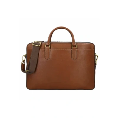 Afbeelding van Fossil Asher Aktetas, Maat: One Size, Medium brown