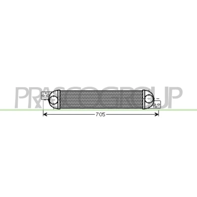 Afbeelding van Intercooler, inlaatluchtkoeler PRASCO OP352N001