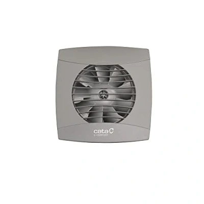 Afbeelding van CATA Hygro Serie Afvoerventilator, model UC 10 SILVER afvoerventilator Stille bad Grijs Regelbare vochtigheidsmelder