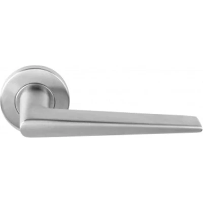 Afbeelding van Formani Deurkruk BASICS LB21 geveerd op rozet mat RVS