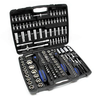 Afbeelding van Dopsleutelset 172 delige rateldoos doppen steeksleutel dopsleutel moeren 1/4&quot; 1/2&quot; 3/8 met koffer