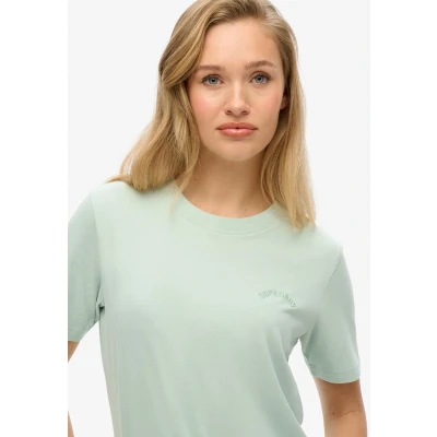 Afbeelding van Superdry Essential LOGO Embroidered Tshirt basic, Dames, Maat: 36, Surf spray green