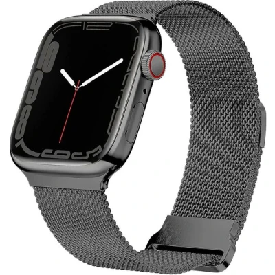 Afbeelding van Apple Watch Milanese band Zwart Extra sterke magneet Geschikt voor 38mm / 40mm 41mm
