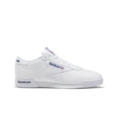 Afbeelding van Reebok Ex o fit Clean Logo Int heren Lage Top Sneakers, Intense Wit Koningsblauw Koningsblauw, 43 EU