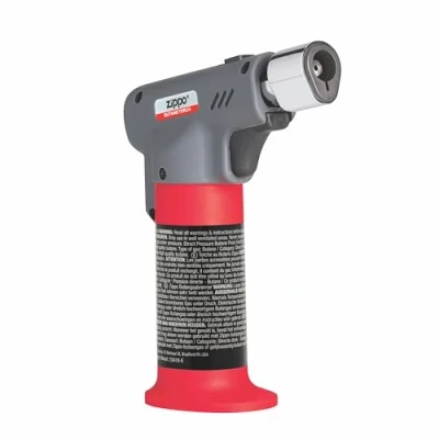 Afbeelding van Zippo Torch Kitchen, flambé, gasbrander, variabele, gele of blauwe vlam, butaan navulbaar, geschikt voor binnen en buiten, zwart, one size
