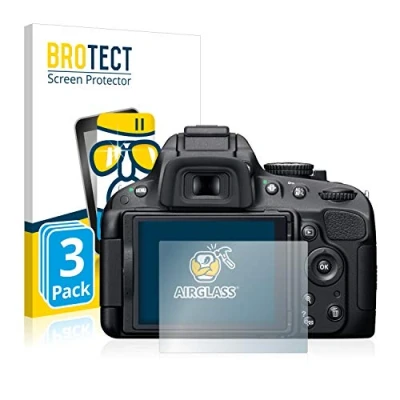 Afbeelding van BROTECT Screenprotector voor Nikon D5100 Folie Beschermfolie Beschermglas transparant (3 Stuks)