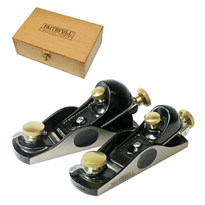 Afbeelding van Faithfull 9,1/2&quot;/60,1/2&quot; Blokvliegtuigen in Houten Doos