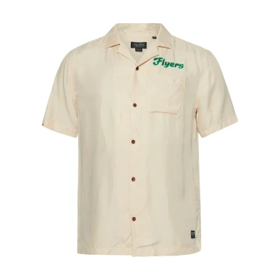 Afbeelding van Superdry Short Sleeve Overhemd, Heren, Maat: Large, Oatmeal