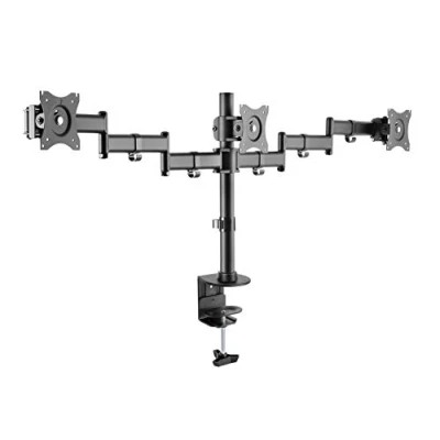 Afbeelding van Halterungsprofi Triple 3 voudige tafelhouder voor LED LCD monitoren tot 27 inch VESA 75x75 100x100 OFFICE 136 (3 monitoren)