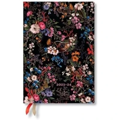 Afbeelding van Agenda 18mnd 23 24 Paperblanks Floralia Midi 7dg hor