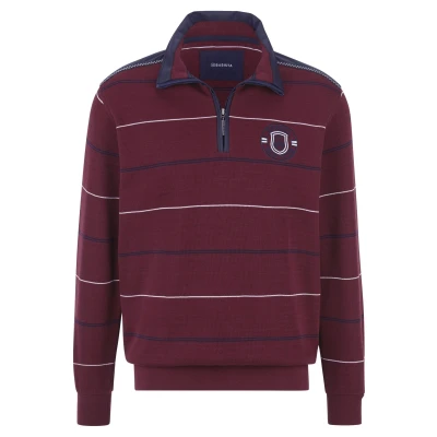 Afbeelding van Babista Luccaverto Sweater, Heren, Maat: Medium, Dunkelrot gestreift