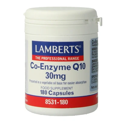 Afbeelding van Lamberts Co Enzym Q10 30mg, 180 Veg. capsules