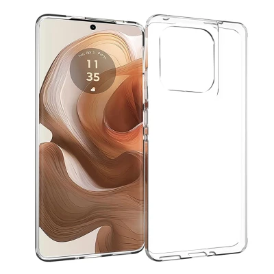 Afbeelding van Motorola Edge 50 Ultra Hoesje Siliconen en TPU (zacht) Accezz Backcover/Softcase Transparant Telefoonhoesje