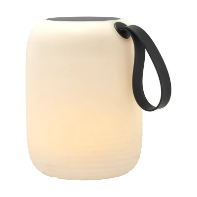 Afbeelding van Villa Collection Hav LED Lamp met solar Dia 21 x 27,5 cm Wit/Zwart