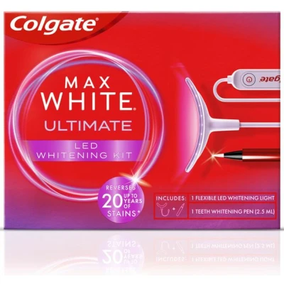 Afbeelding van 2x Colgate Max White Ultimate Led Whitening Kit 1 set