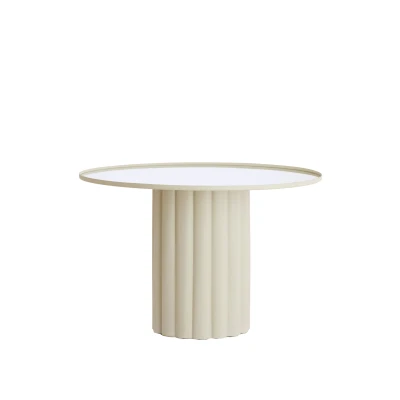 Afbeelding van Light &amp; Living Bijzettafel ROSARIO Ø91.5x60.5cm Wit