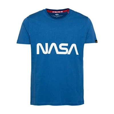 Afbeelding van Alpha Industries Nasa Reflecterend T Shirt voor Mannen Blue