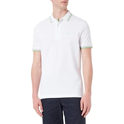 Afbeelding van BOSS Green Polo korte mouw Beige Paddy 10241663 01 50469055/101 Maat XXL